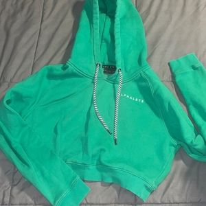 alphalete crop top green